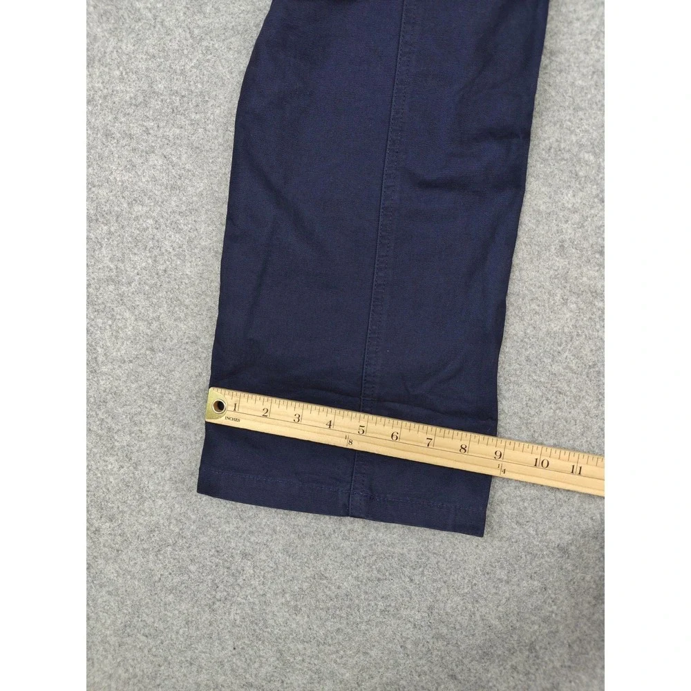 Aritzia Sunday Best Pants Womens 00‎ Blue Cargo Twill Adjustable Waist Pockets